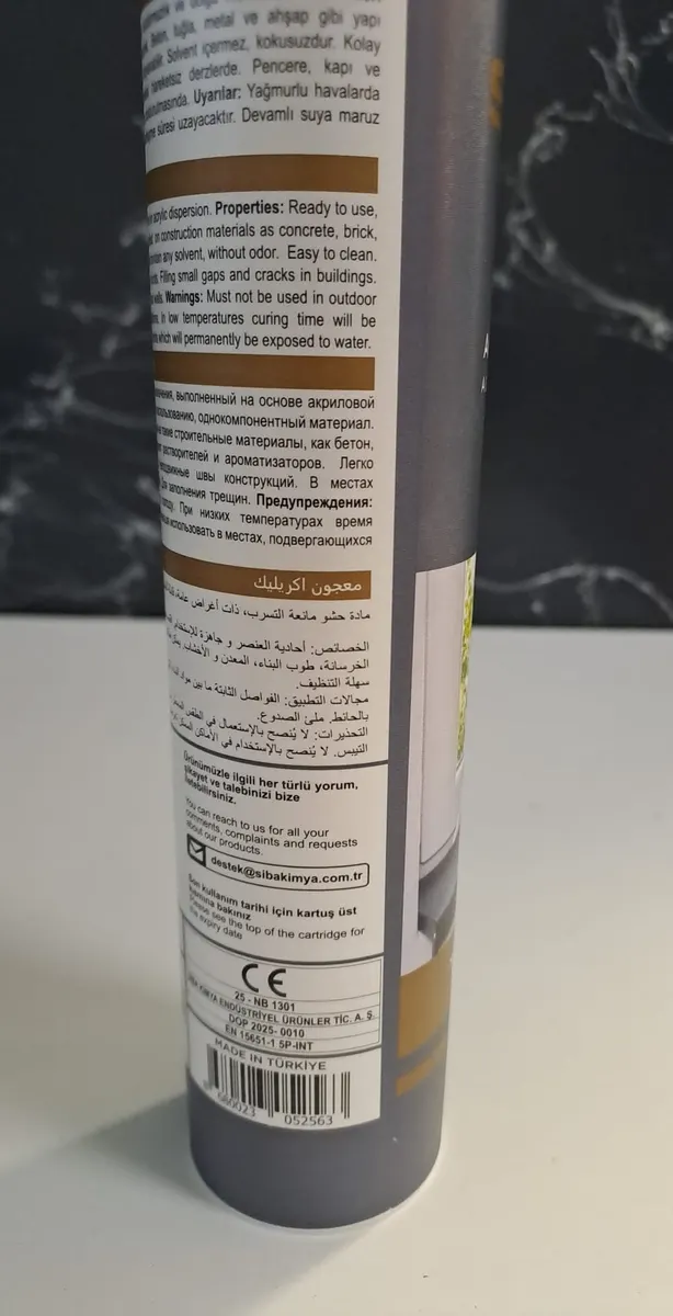 SİBAX AKRİLİK MASTİK BEYAZ 450 Gr 2
