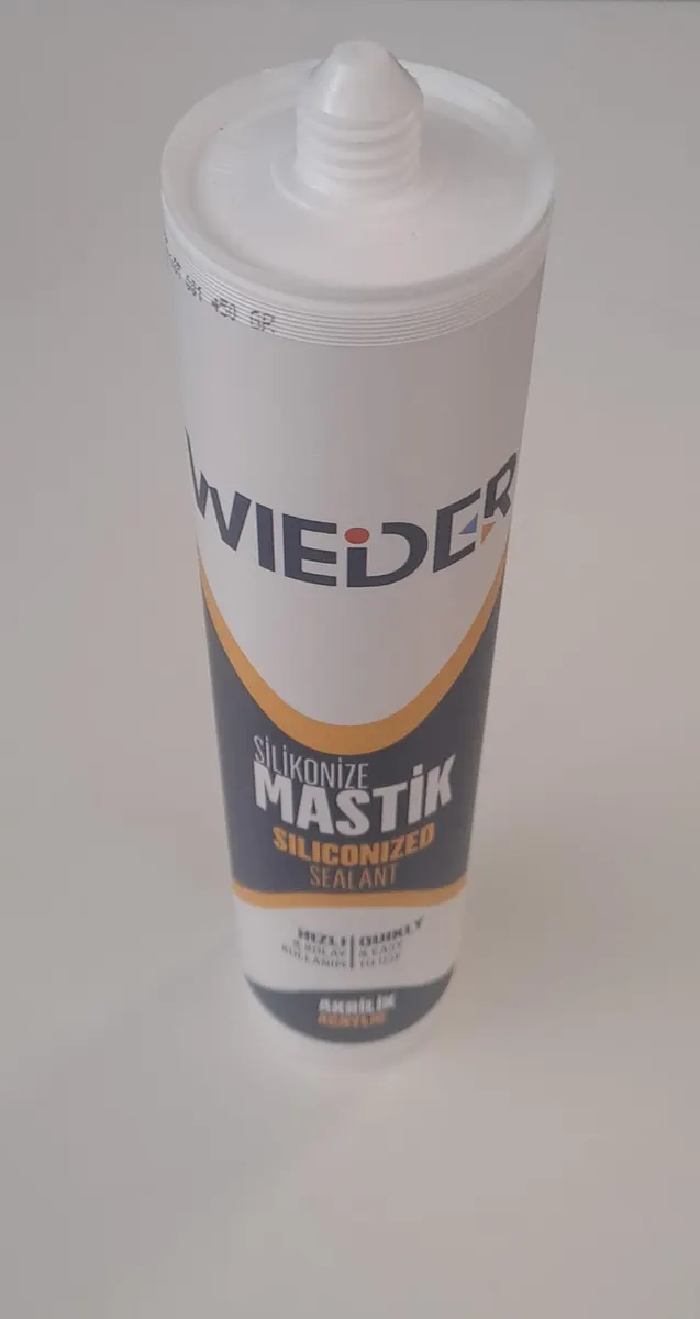 WIEDER SİLİKONİZE MASTİK BEYAZ 450 Gr 3