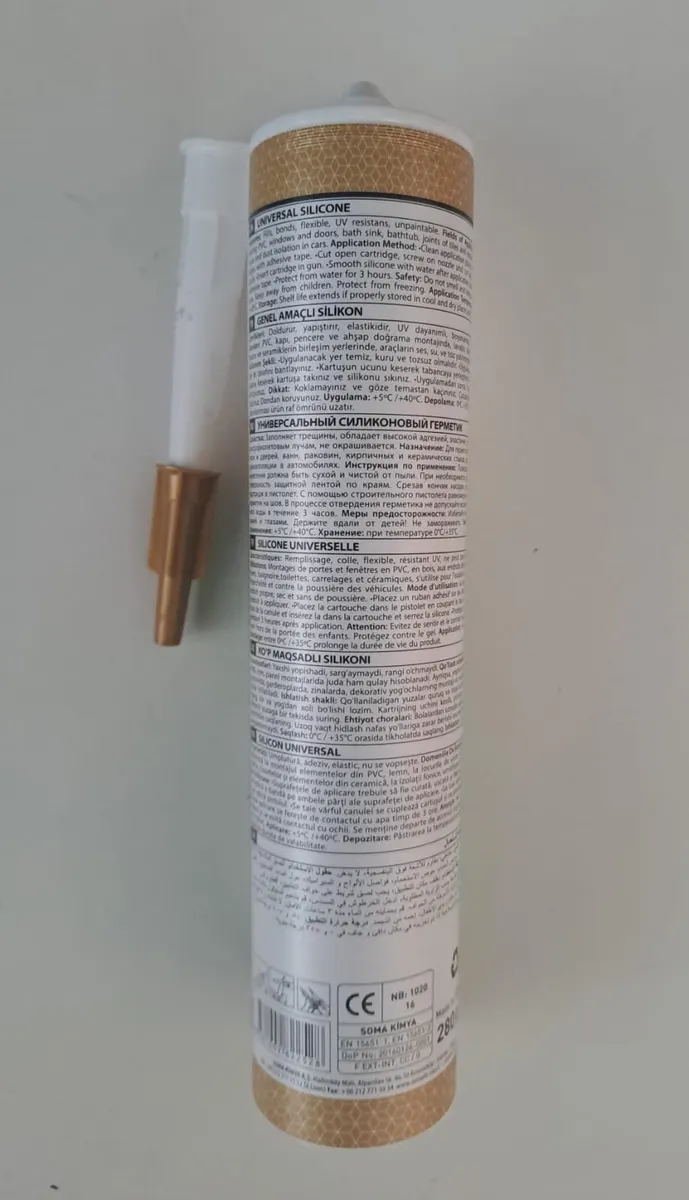 Somafıx Se289 Genel Amaçlı Silikon 280 GR - Antrasit GRİ Silikon 2