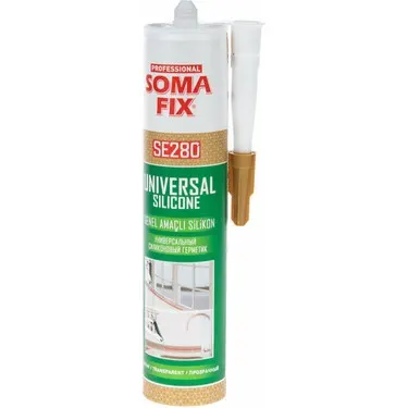 Somafıx Se280 Genel Amaçlı Silikon 280 GR - Şeffaf Silikon