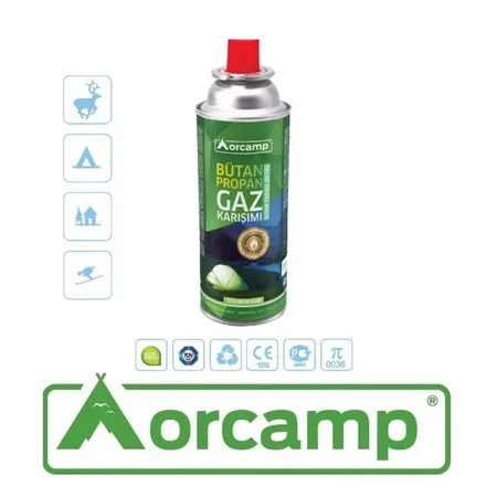 Orcamp Kartuş TÜP - Bütan Propan GAZ Karışımı 400ML - 227 GR
