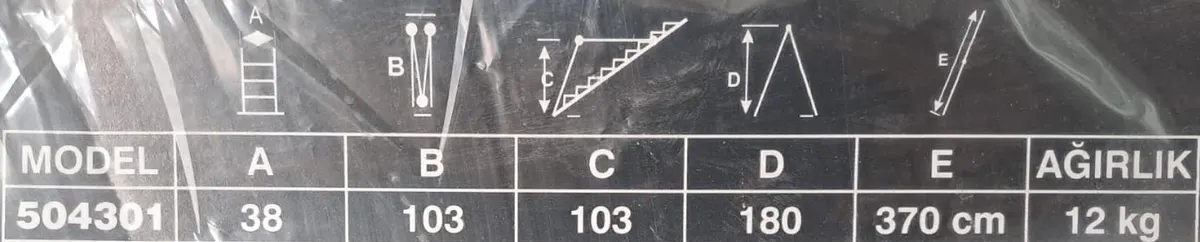 Akrobat Merdiven 3,70 Metre & ÇOK Amaçlı Merdiven 3,70 Metre 3