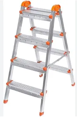 ÇİFT Çıkışlı Metal Merdiven 4 Basamak ( 4+4 Basamaklı )
