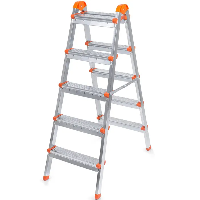 ÇİFT Çıkışlı Metal Merdiven 5 Basamak ( 5+5 Basamaklı )