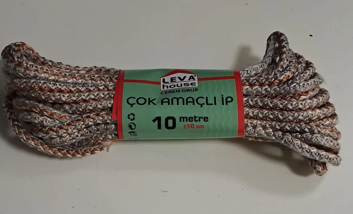 LEVA House ÇOK Amaçlı Urgan İP Extra 10 Metre