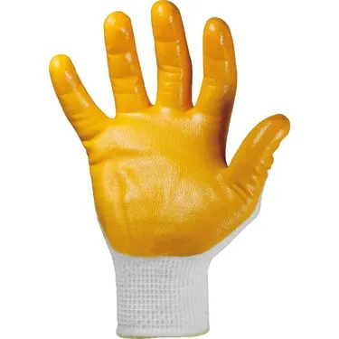 İŞ Eldiveni - Helberg Nitril Kaplı ÖRME Eldiven 10 NO XL SARI 2