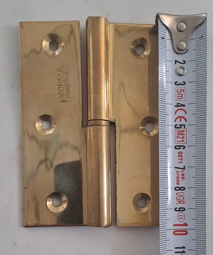 PİRİNÇ OKKA MENTEŞE SARI SOL ( OMEGA ) ( 4 x 10 CM ) 2