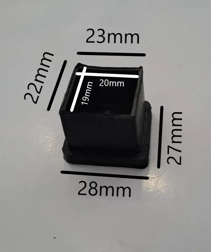25x25 PLASTİK AYAK İÇTEN GEÇMELİ 2