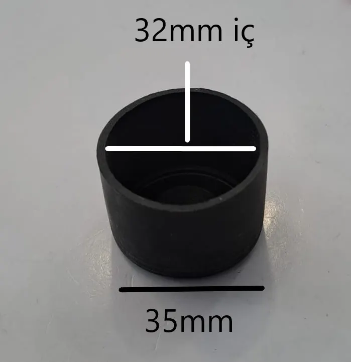 32x0 YUVARLAK PLASTİK AYAK DIŞTAN GEÇMELİ 2