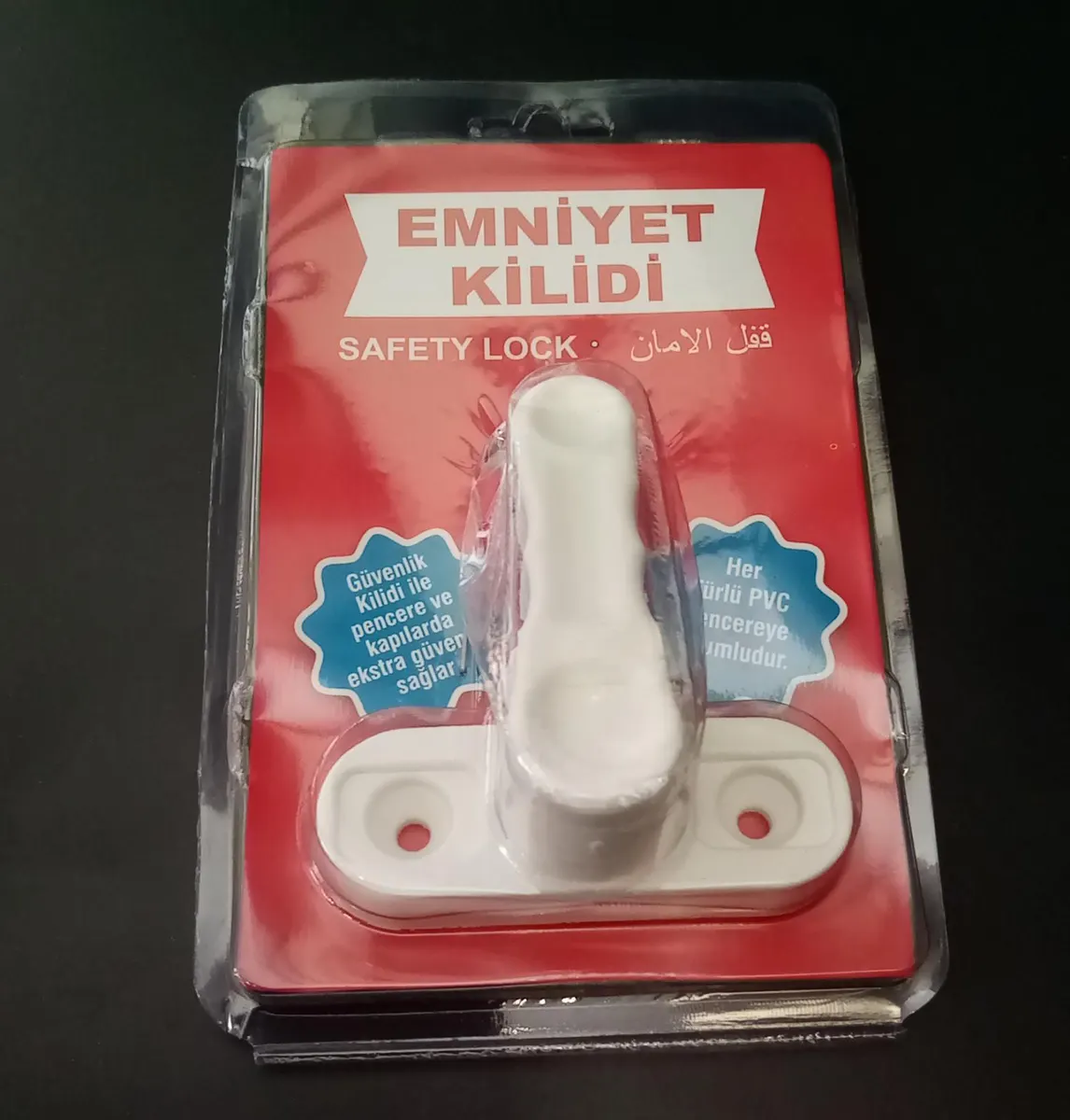 Alaca Plastik KAPI VE Pencere Emniyet Kilidi ( Plastik ) 3