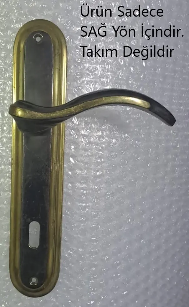Pimador Pirinç ODA KAPI KOLU OVAL Sarı/siyah - SAĞ YÖN