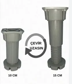 PİMO Ayarlı BAZA AYAK Plastik 10-15 CM 2