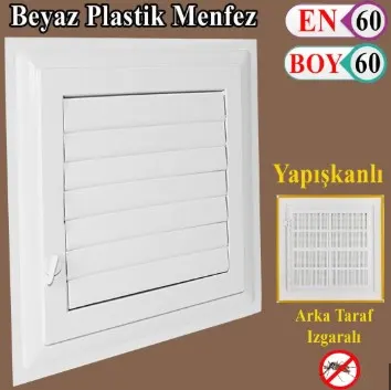 MADE PANJUR PLASTİK MENFEZ 60X60cm 2