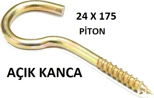 24 x 175 PİTON - AÇIK KANCA