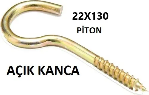 22 x 130 PİTON - AÇIK KANCA