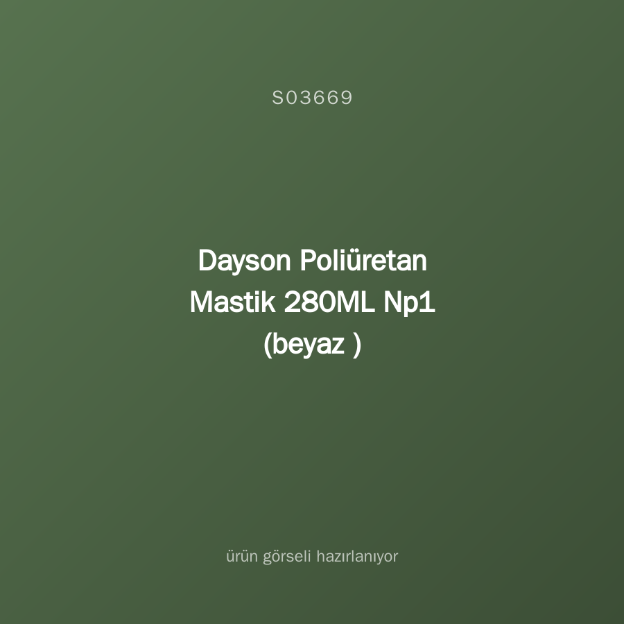 Dayson Poliüretan Mastik 280ML Np1 (beyaz )