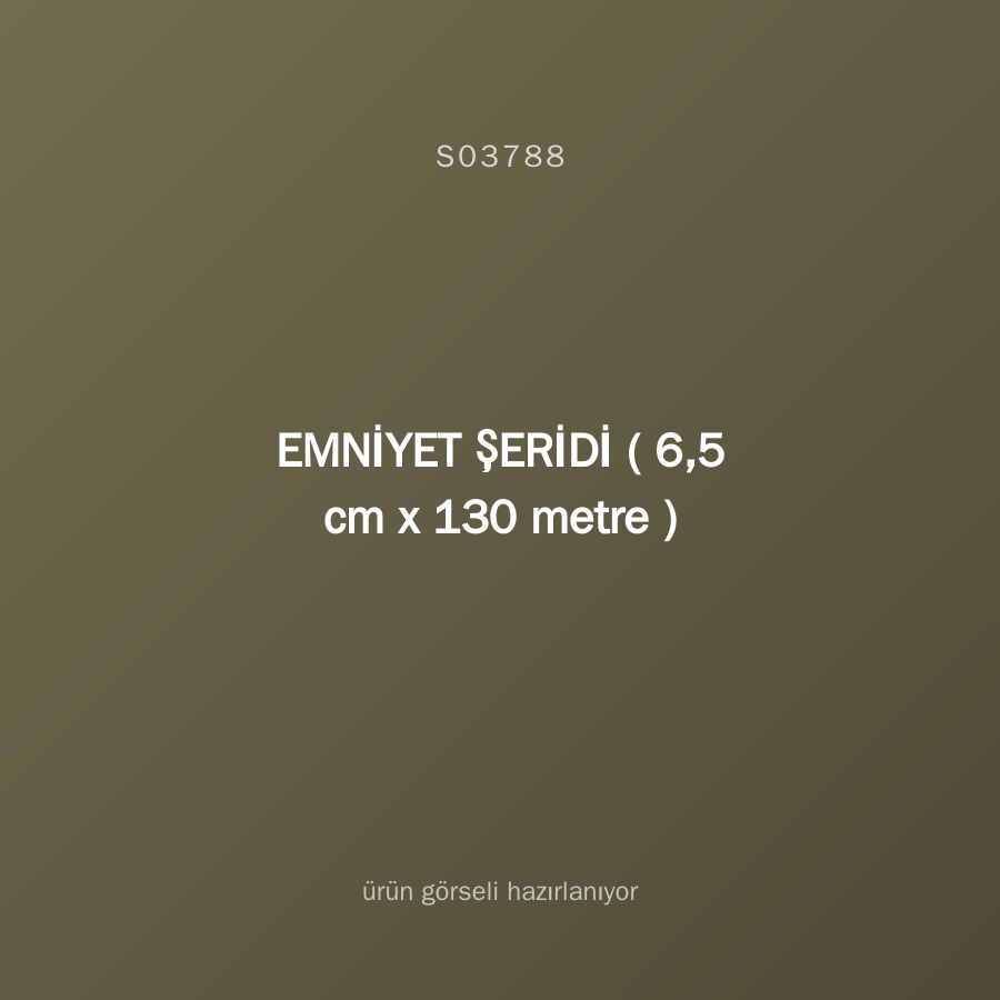 EMNİYET ŞERİDİ ( 6,5 cm x 130 metre )